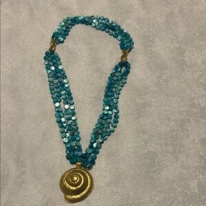 Fancy cluster beads necklace